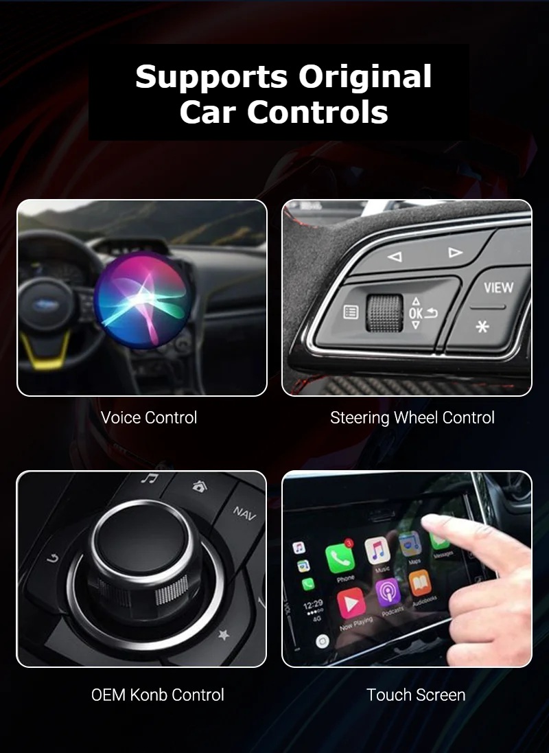 Mini Wireless Car Dashboard Adapter | Apple CarPlay & Android Auto