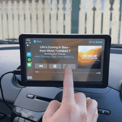 Moto Smart Dashboard Display Carplay Android Auto Motocicletta | WIZCAR Mate